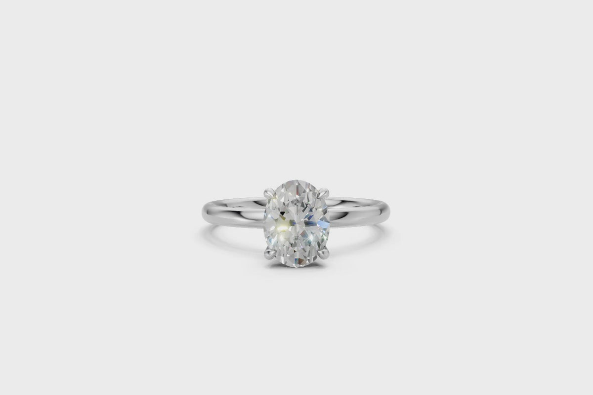 Oval-Cut Solitaire Ring