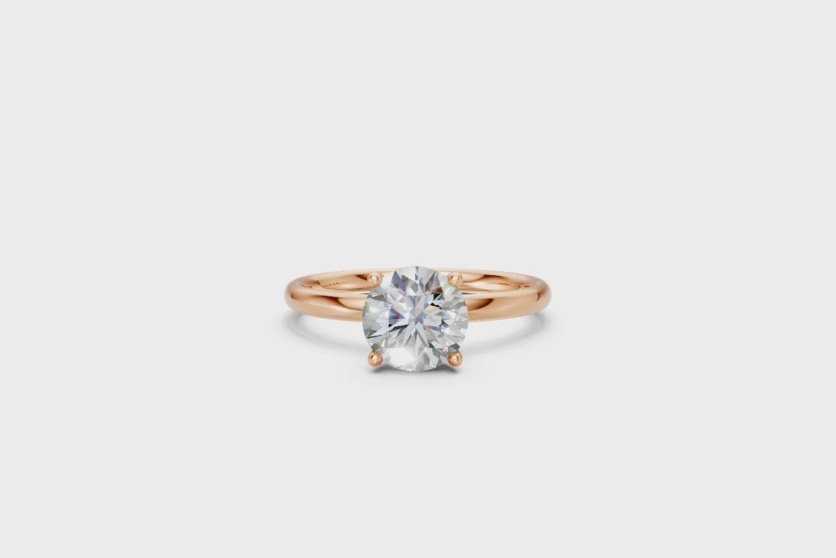 Round-Cut Solitaire Ring