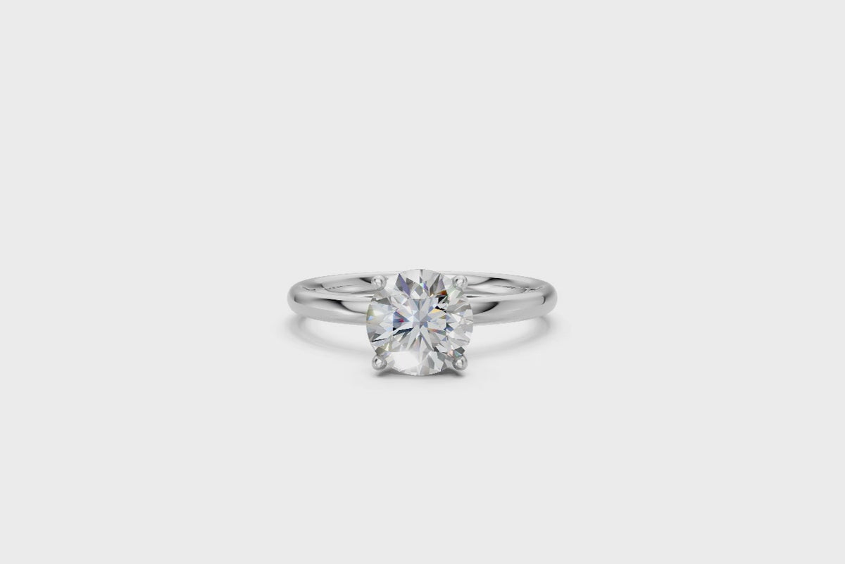 Round-Cut Solitaire Ring