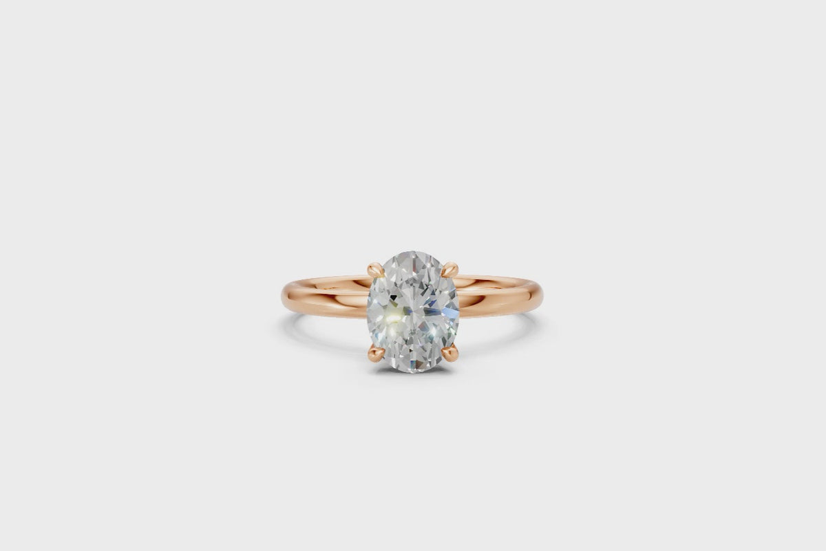 Oval-Cut Solitaire Ring