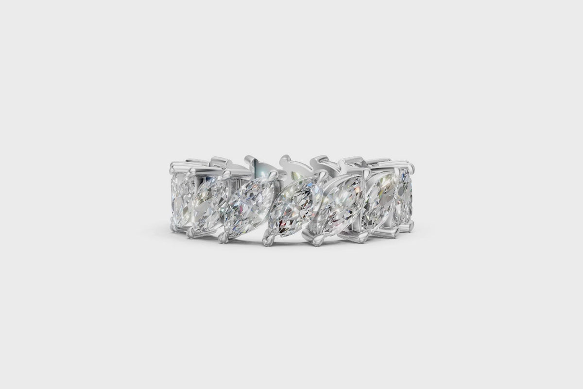 Marquise-Cut Diamond Eternity Ring