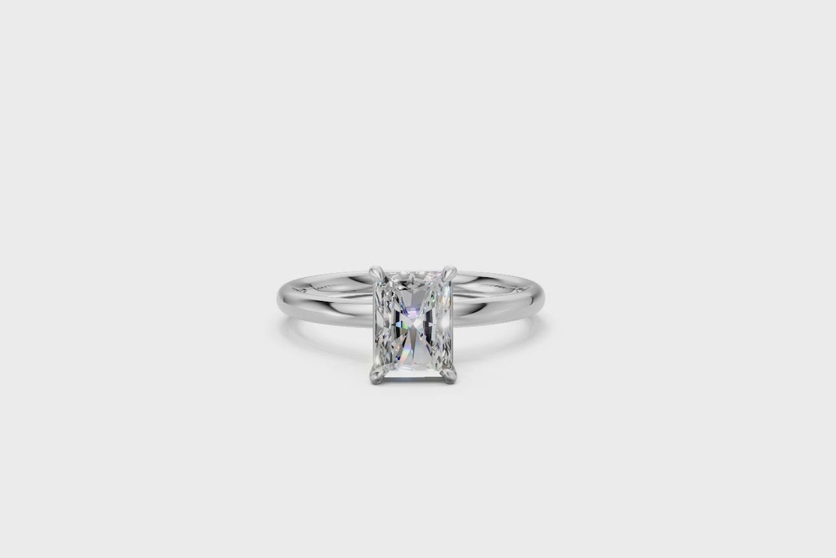 Radiant-Cut Solitaire Ring