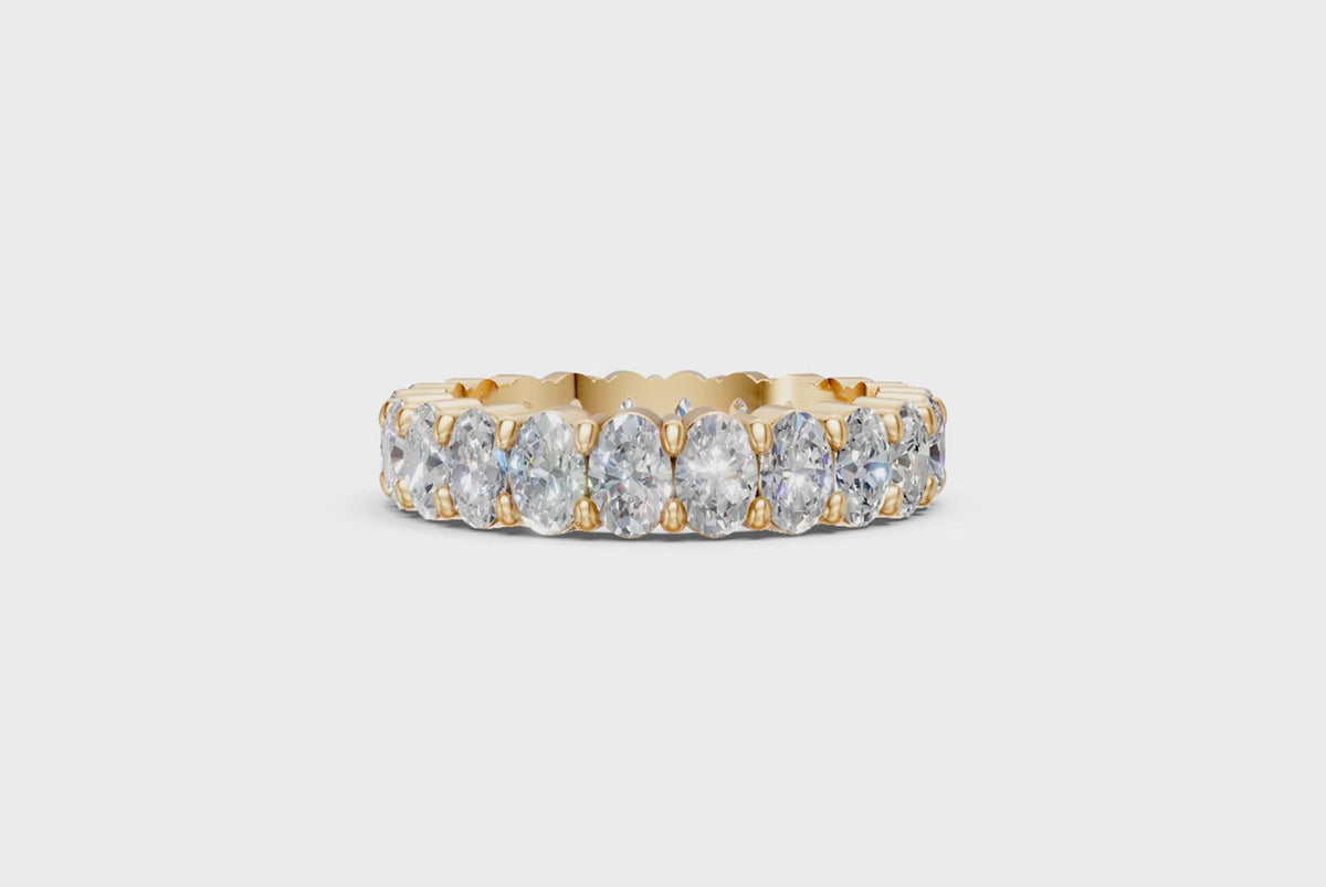 Oval-Cut Diamond Eternity Ring