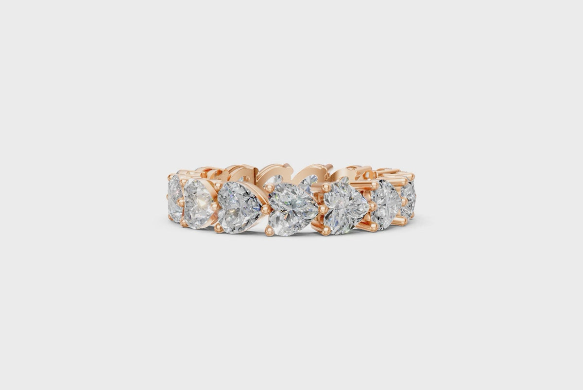 Heart-Shaped Diamond Eternity Ring