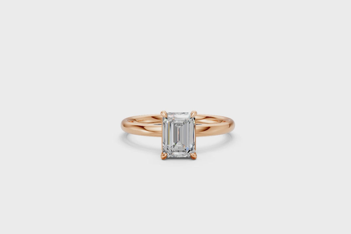 Emerald-Cut Solitaire Ring