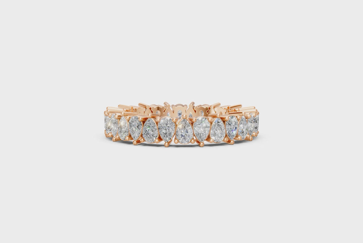 Pear-Cut Diamond Eternity Ring