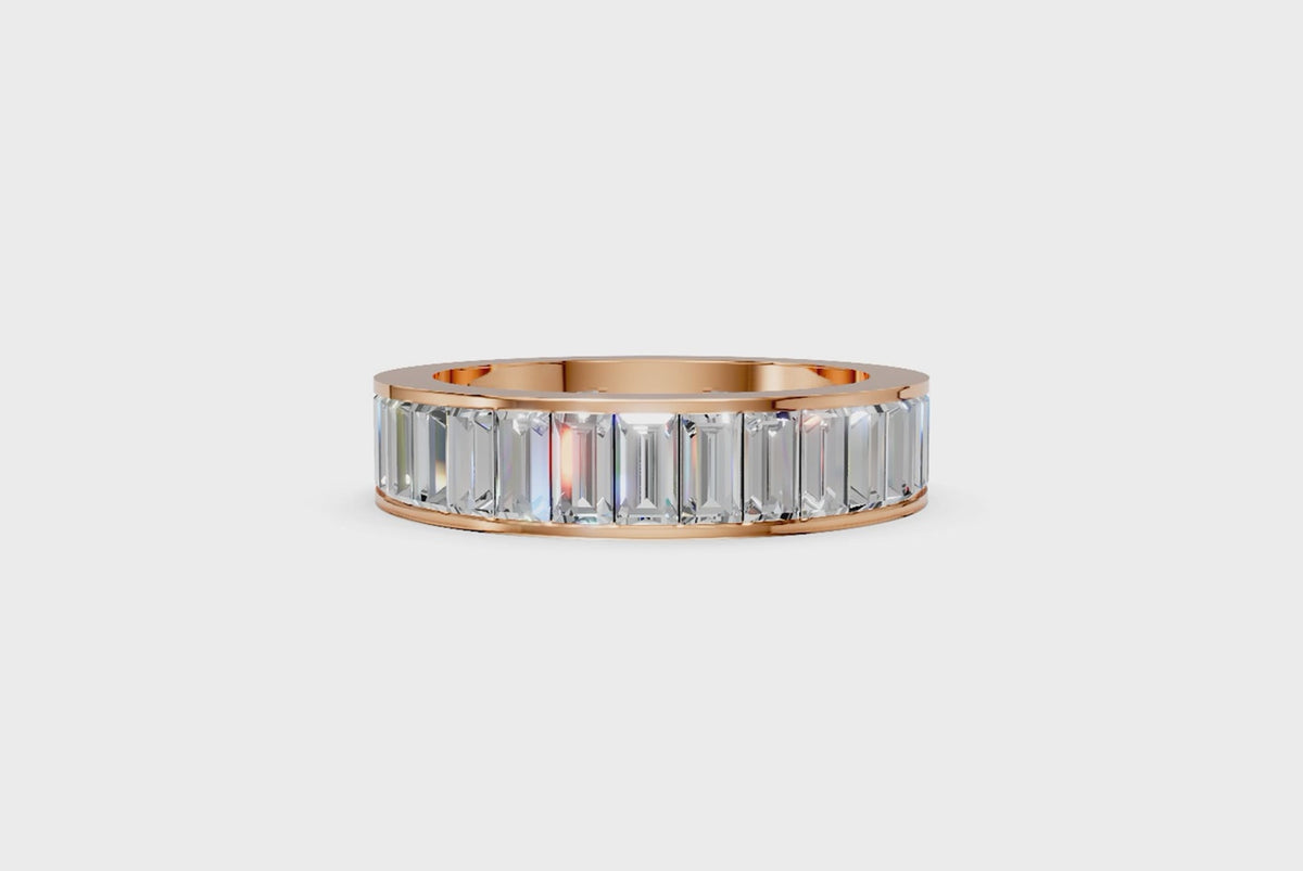 Channel-Set Baguette Diamond Eternity Ring