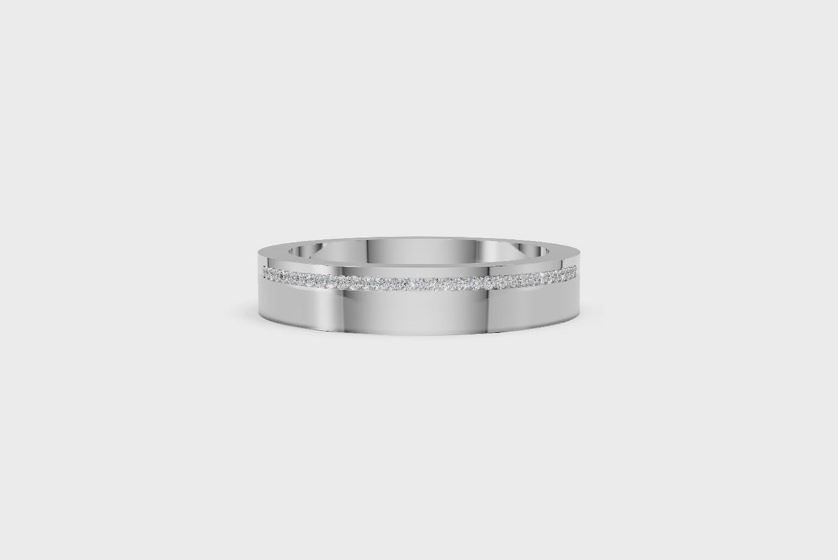 Men’s Diamond-Set Wedding Band