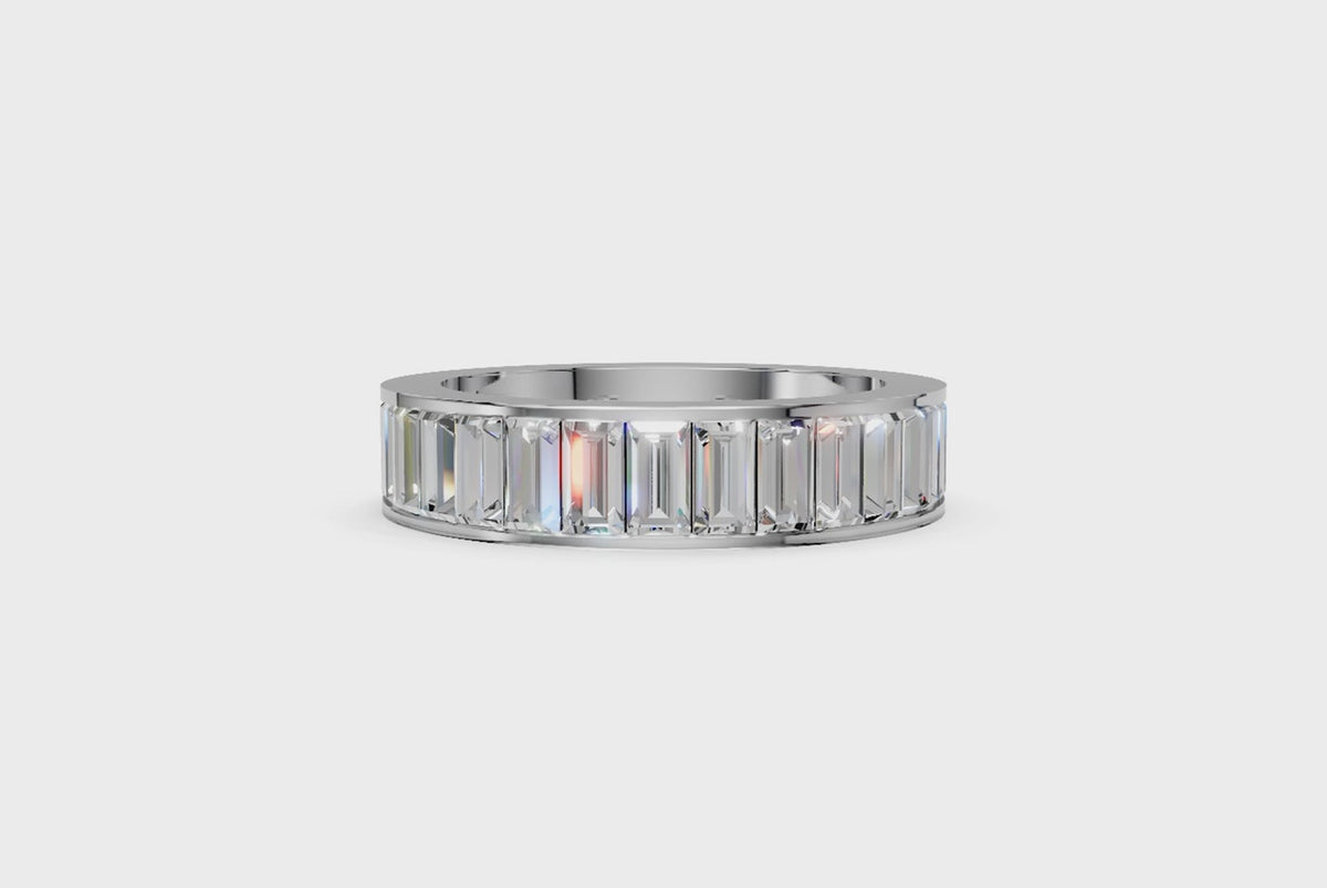 Channel-Set Baguette Diamond Eternity Ring