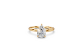 Pear-Cut Solitaire Ring