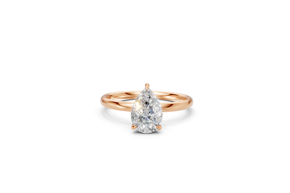 Pear-Cut Solitaire Ring